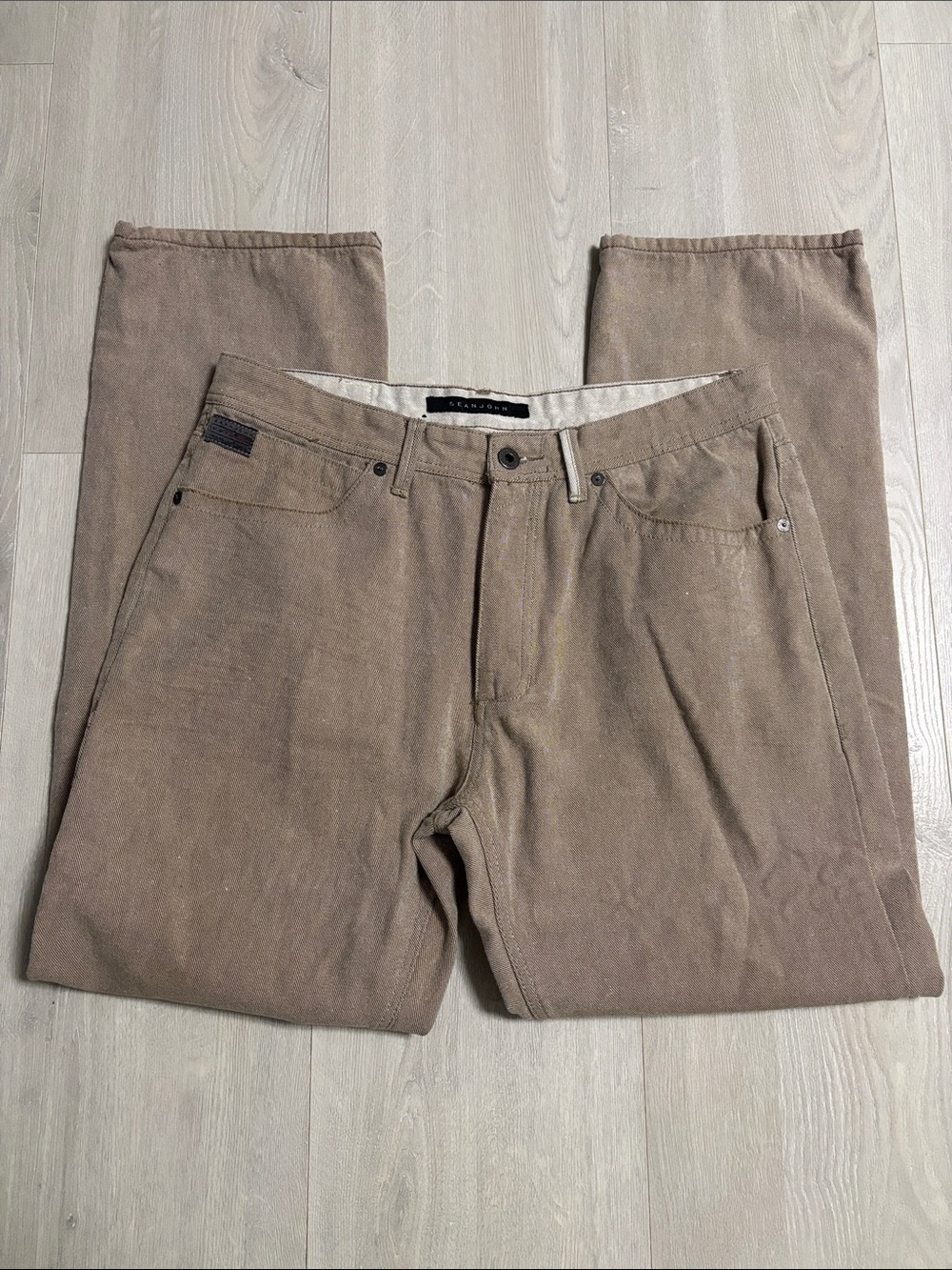 🔥BUNDLESALE Mens 36/34 Sean John Relaxed Hamilton Tan Jeans